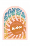 Quebec - Chalk Art - Sunburst - Contour