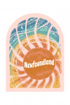 Newfoundland - Chalk Art - Sunburst - Contour