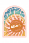 Alberta - Chalk Art - Sunburst - Contour