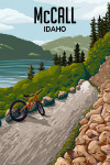 McCall, Idaho - Painterly - Biking River Path
