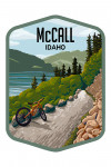 McCall, Idaho - Painterly - Biking River Path - Contour
