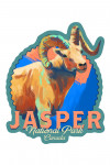 Jasper National Park, Canada - Vivid Watercolor - Dall Sheep - Contour