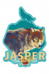Jasper National Park, Canada - Vivid - Wolf - Contour
