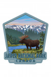 Jasper National Park, Canada - Painterly - Moose - Summer Scene - Contour