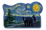 Banner Elk, North Carolina - Starry Night - Black Bears - Contour