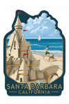 Santa Barbara, California - Sandcastle - Contour