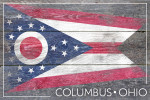 Columbus, Ohio - Rustic State Flag