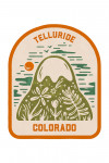 Telluride, Colorado - Boho Colorblock - Mountain Peak - Contour