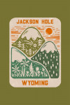 Jackson Hole, Wyoming - Boho Colorblock - Mountain Range