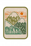 Boho Colorblock - Mountain Range - Contour