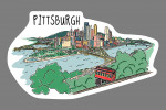 Pittsburgh, Pennsylvania - Line Drawing - Contour
