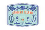 Camano Island, Washington - Dockside Series - High Tide - Contour