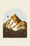 Vintage Linework - Mountain Peak