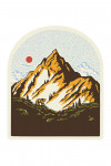 Vintage Linework - Mountain Peak - Contour