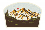 Vintage Linework - Mountain Range - Contour