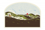 Vintage Linework - Rolling Hills - Contour
