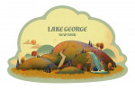 Lake George, New York - Storybook - Rolling Hills - Contour