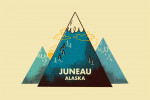 Juneau, Alaska - Midcentury - Mountain Range