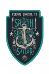 Corpus Christi, Texas - Sailor's Pride - Anchor, A Smooth Sea Never Made A Good Sailor - Contour