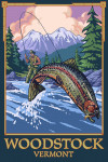 Woodstock, Vermont - Angler Fly Fishing Scene