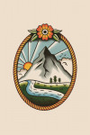 American Traditional - Mountain Peak