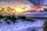 Mississippi - Gulf Coast - Sunrise Beach Scene