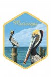 Mississippi - Painterly - Brown Pelicans - Contour