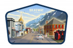 Skagway, Alaska - Lithograph - Main Street - Contour