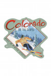 Colorado - Ski The Slopes - Downhill Snow Skier - Contour