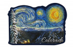 Colorado - Mountain - Starry Night - Contour