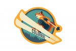 Colorado - Animal Activities Series - Ski Squirrel - Contour