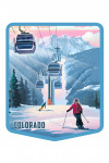 Colorado - Lithograph - Gondolas - Contour