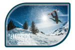 Telluride, Colorado - Photography - Snowboarder Jumping - Contour
