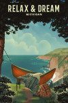 Michigan - Relax & Dream - Coastal Series - Hammock on Beach