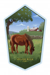 Sugarcreek, Ohio - Horse In Field - Contour
