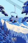 Bend, Oregon - Ski Lift Above The Trees