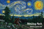 Blowing Rock, North Carolina - Starry Night - Bigfoot