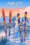 Park City, Utah - Ski / Snow / Winter Series - Prepare for Takeoff - Skis in Snowbank