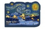 Park City, Utah - Starry Night - Ski - Contour
