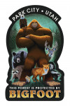 Park City, Utah - Respect Our Wildlife - Bigfoot - Contour