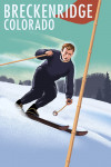 Breckenridge, Colorado - Retro Skier - Painterly