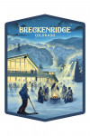 Breckenridge, Colorado - Snow Lodge - Lithograph - Contour