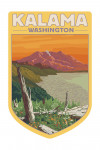 Kalama, Washington - Mount St Helens - Sunset View - Contour