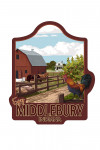 Middlebury, Indiana - Enjoy Middlebury - Barnyard Scene - Contour