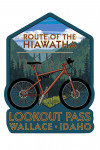 Wallace, Idaho - Route of the Hiawatha Mountain Bike Scene - Contour