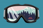 Bear Valley, California - Ski Goggles - Mountain Lie