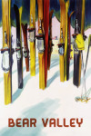 Bear Valley, California - Colorful Skis