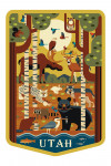 Utah - Geometric - Forest Animals - Contour