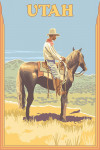 Utah - Cowboy on Horseback