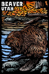 Beaver, Utah - Scratchboard - Beaver